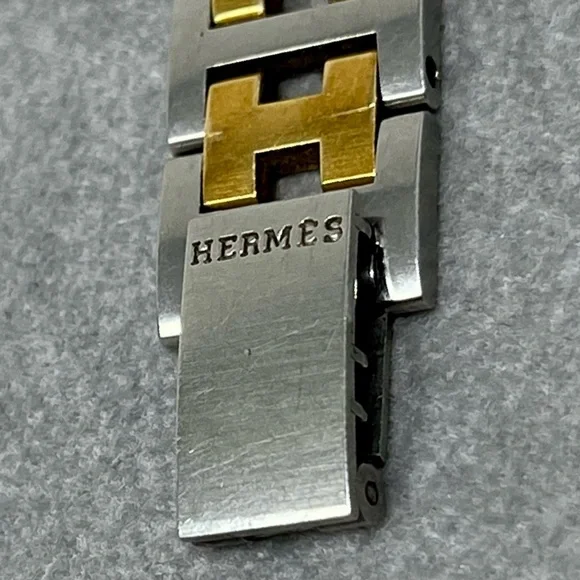 Hermès Clipper Gold & Steel H Band Watch